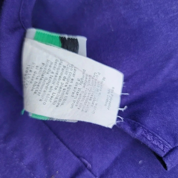 Lot Of 3 Womens Scrub Uniform Tops Solid Purple Cherokee WS GEAR Sz M - Picture 9 of 12